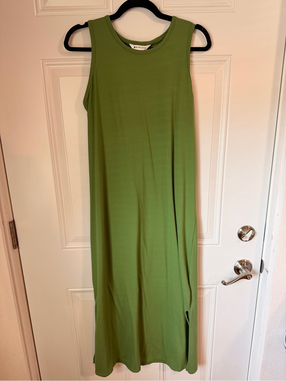 Athleta Moss Green Sleeveless Maxi Dress